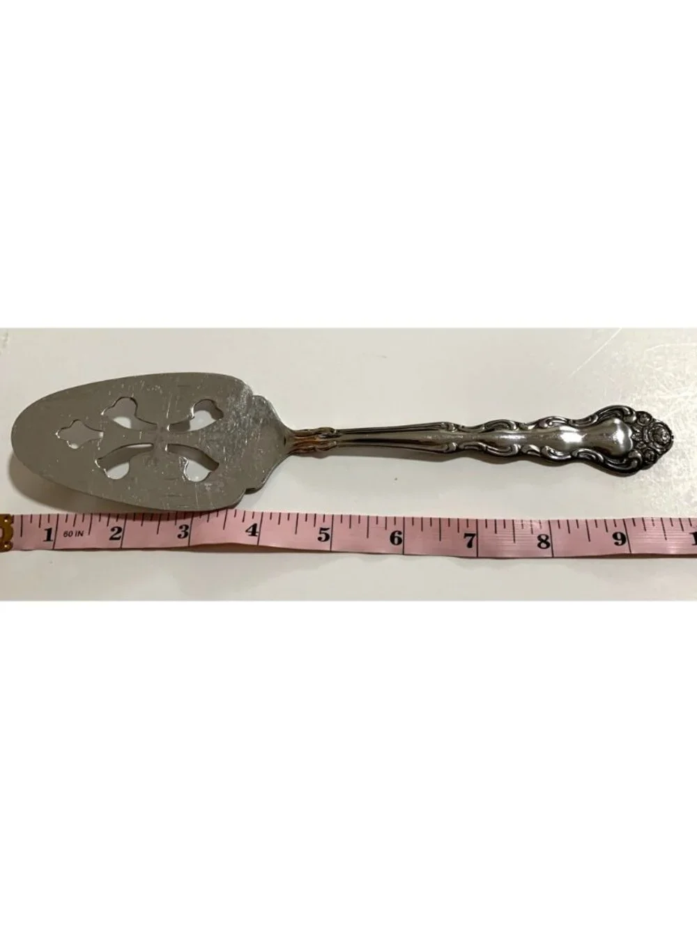 Interpur Japan Stainless Steel Classic Rose Pattern Serving Utensil Set 7 Piece